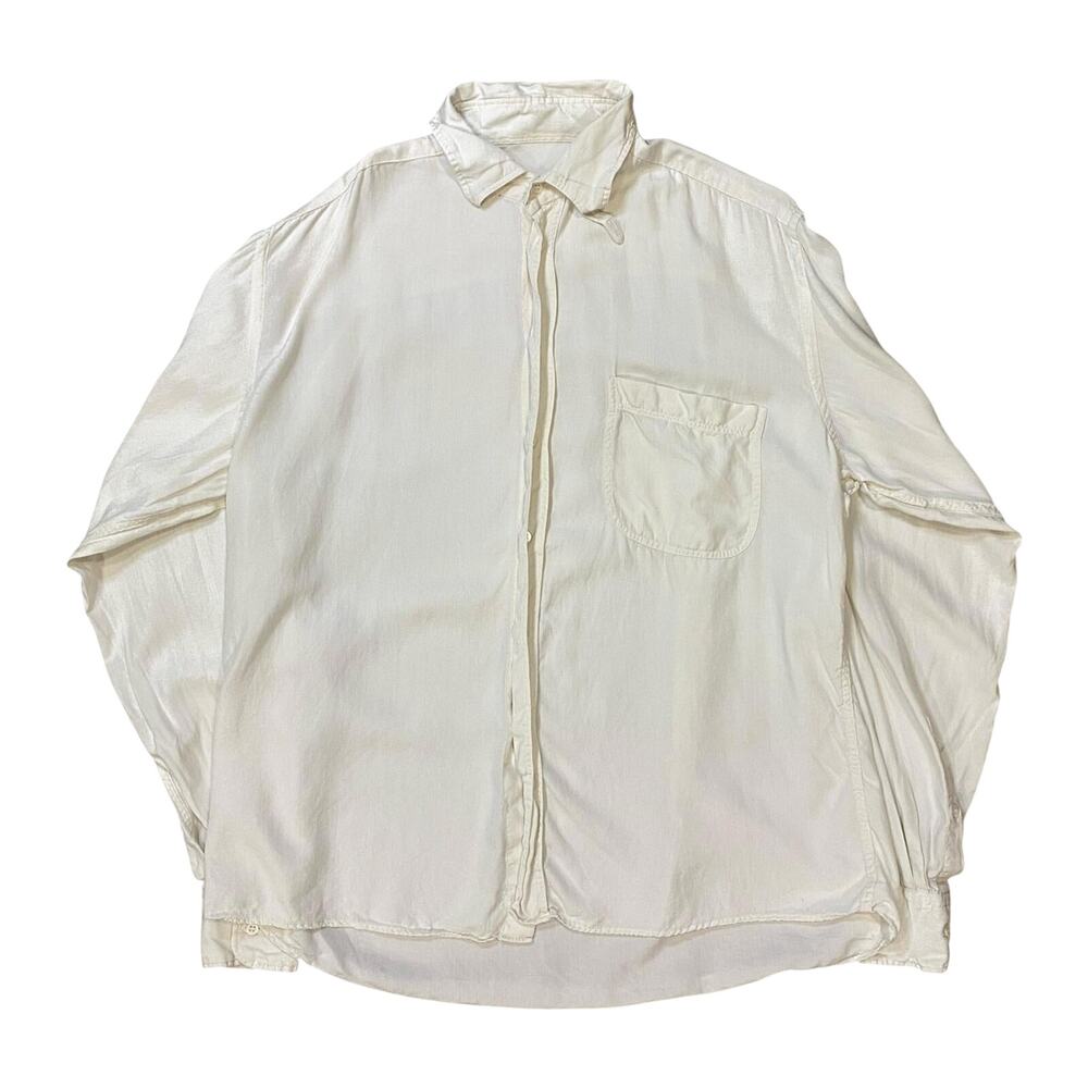Bagutta Made in Italy Vintage Button Up Shirt Cream L